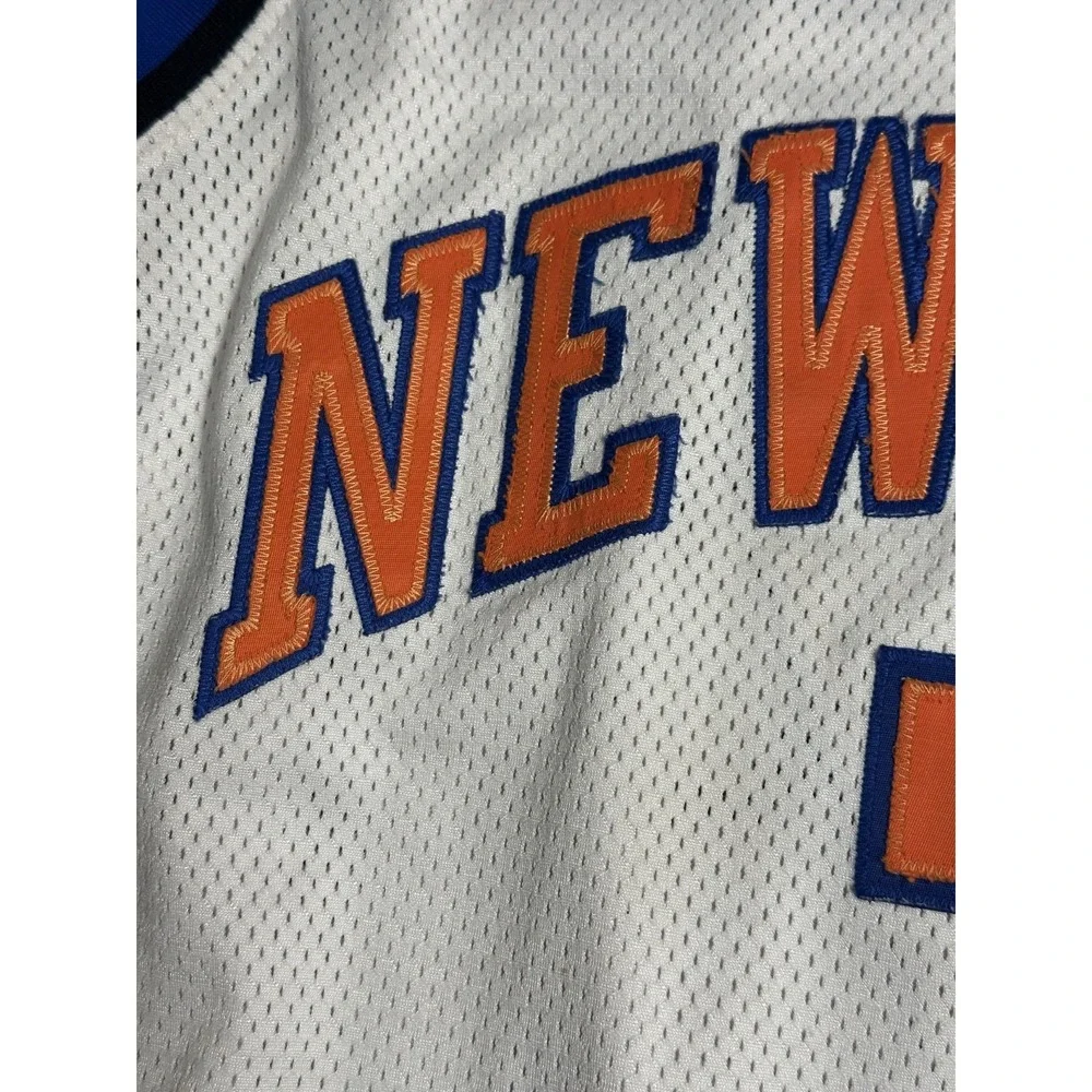 Adidas New York Knicks Channing Frye Jersey 44 Rare White Authentic Y2K Vintage
